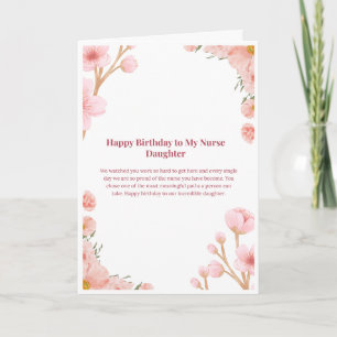 Nurse Daughter Birthday Card — Happy Birthday