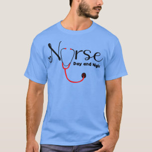 Nurse Day and Night Cute Doctor Aid Nurse T-Shirt