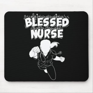 Nurse Day for Women and Men Cute Nursing School Mouse Mat