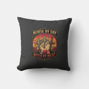 Nurse Day Witch Night Cross Hands Halloween_1 Cushion