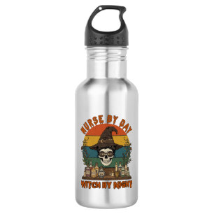 Nurse Day Witch Night Halloween Skull Potions_1 532 Ml Water Bottle