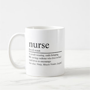 Nurse Definition Coffee Mug: Gift for Medical Prof Mug