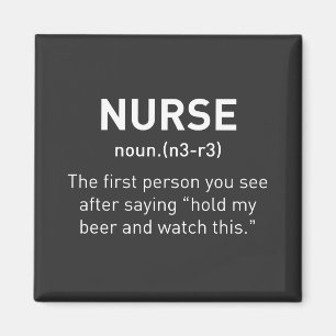 Nurse Definition Funny   Registered Nurse Gifts Magnet
