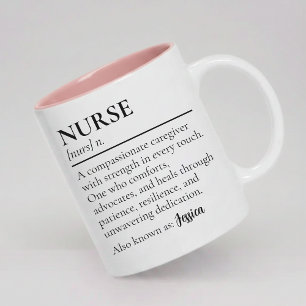 Nurse Definition Mug Personalised Gift for Nurses
