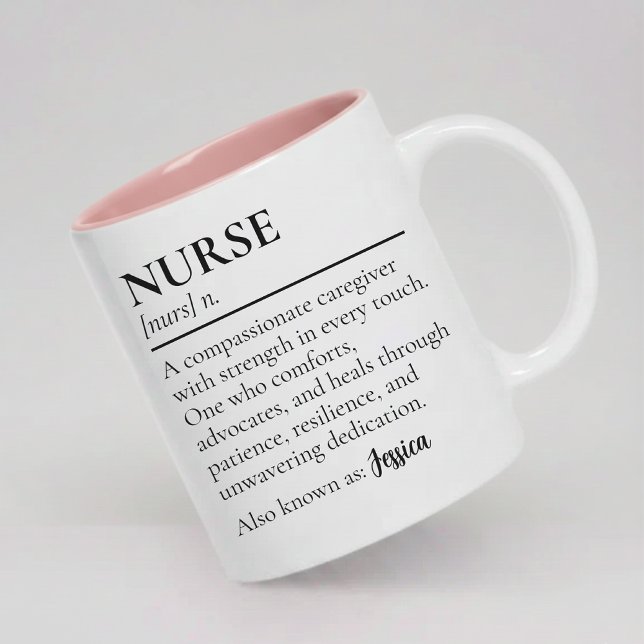 Nurse Definition Mug Personalised Gift for Nurses (Personalized Medical Nurse Definition Mug Gift, Nurse Definition Mug Gift for Healthcare Staff)