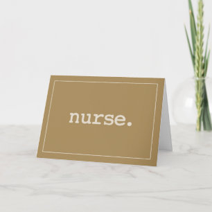 Nurse Definition on Nurses Day Card