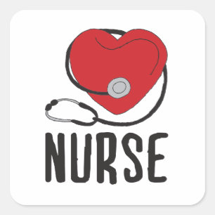Nurse Design Nurse Friends Registered Nurse Design Square Sticker