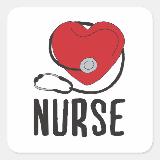 Nurse Design Nurse Friends Registered Nurse Design Square Sticker (Front)