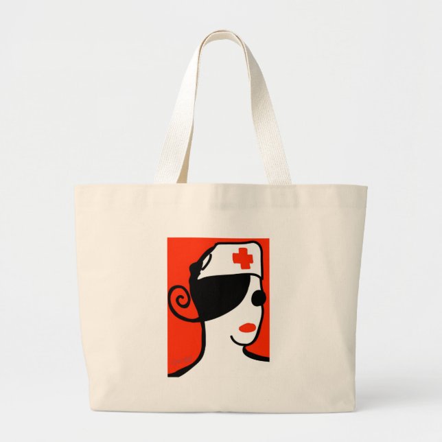 Nurse Diva Large Tote Bag (Front)