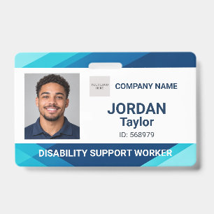 Nurse Doctor Disability Support Security Photo ID Badge