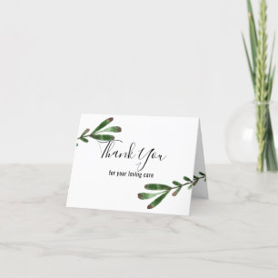 Nurse Doctor Greenery Thank You Card