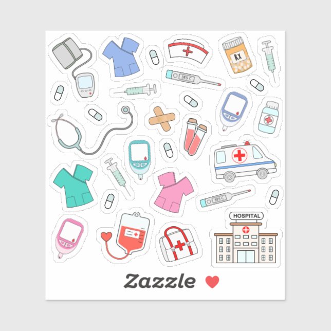 Nurse Doctor Health Hospital Worker Bujo Planner (Sheet)