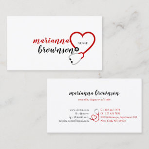 Nurse Doctor Hospital Business Card