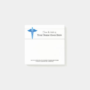 Nurse Doctor Medical rep name desk note organiser