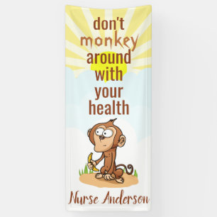 Nurse; Don't Monkey Around Health; Personalised Banner
