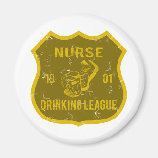 Nurse Drinking League Magnet