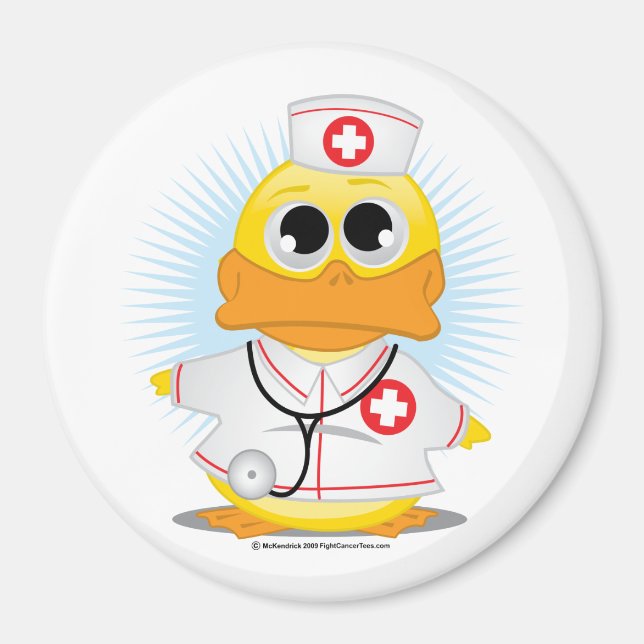 Nurse Duck Magnet (Front)