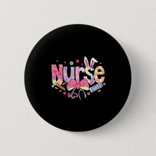Nurse Easter Day Cute Coquette Stethoscope Nursing 6 Cm Round Badge
