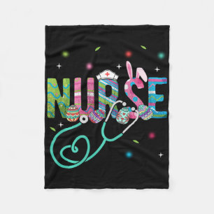 Nurse Easter Nurse Long Sleeve Fleece Blanket