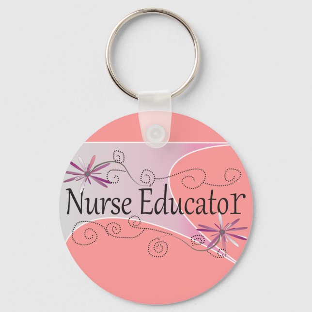 Nurse Educator Gifts Key Ring (Front)