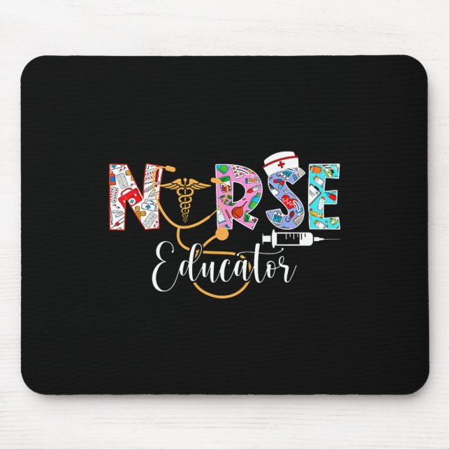 Nurse Educator Nursing School Instructor Stethosco Mouse Mat (Front)
