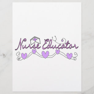 Nurse Educator Pink Hearts Design Flyer
