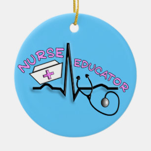 Nurse Educator QRS Design Christmas Ornament