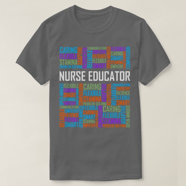 Nurse Educator Words T-Shirt (Design Front)