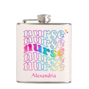 Nurse Elegant Colour Hip Flask