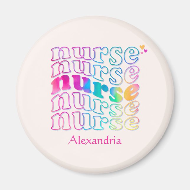Nurse Elegant Colour Magnet (Front)