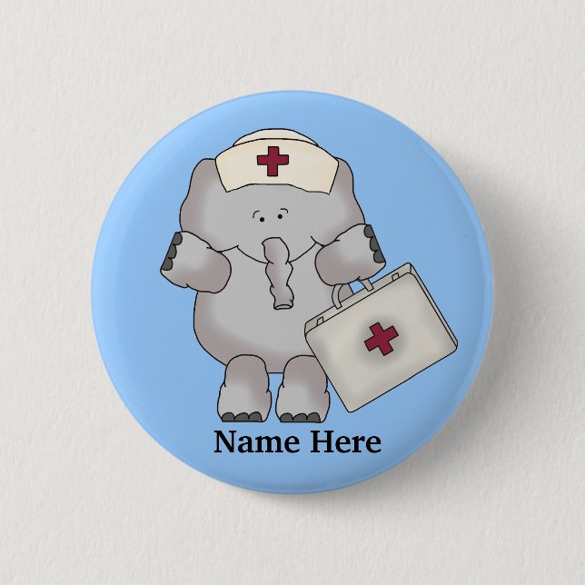 Nurse Elephant button (Front)