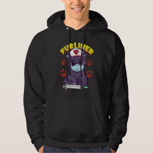 Nurse Essential Frontline Hero A Cat Nurse Furline Hoodie