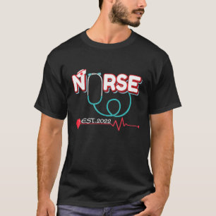 Nurse EST 2022 Registered Nurse Nursing Day Scrub T-Shirt