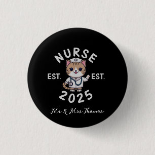 Nurse Est 2025: Celebrate the Future of Nursing 3 Cm Round Badge