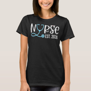 Nurse Est 2030 RN Nursing School Graduation Gradua T-Shirt