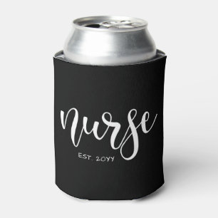 Nurse Est Custom Year Student Nurse RN graduation Can Cooler