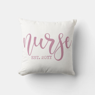 Nurse Est Custom Year Student Nurse RN graduation Cushion