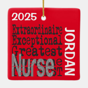 Nurse Extraordinaire CUSTOM Ceramic Ornament