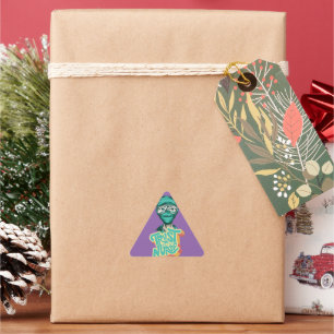 Nurse Face Mask Quote Triangle Sticker