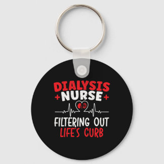 Nurse Filtering Heartbeat  Key Ring