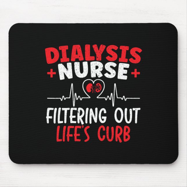 Nurse Filtering Heartbeat  Mouse Mat (Front)