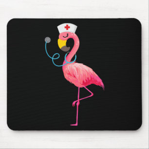 Nurse Flamingo - Funny Flamingo Lover Nursing Mouse Mat