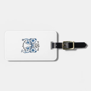 Nurse Floral Bow Stethoscope Vintage Engraving Des Luggage Tag