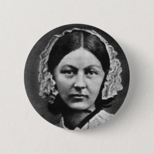 Nurse Florence Nightingale Portrait 6 Cm Round Badge