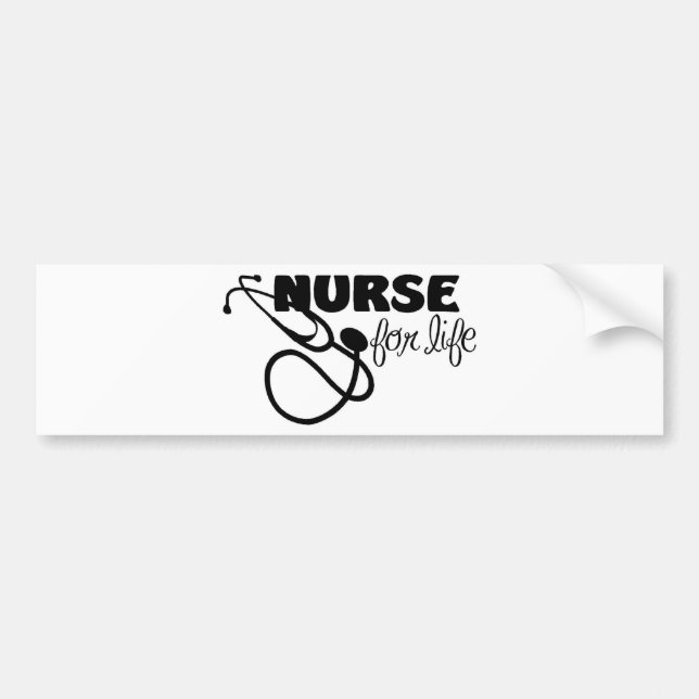 Nurse for Life Bumper Sticker (Front)