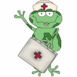 Nurse Frog Sculpture Standing Photo Sculpture<br><div class="desc">design by Cheryl Seslar at www.digiwebstudio.com</div>