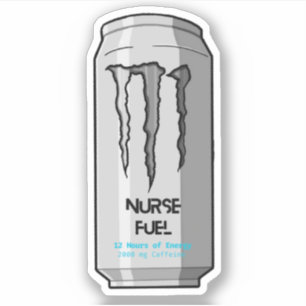 Nurse Fuel Monster Can Sticker