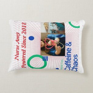 Nurse Fuel Throw Pillow – Caffeine & Chaos Funny 