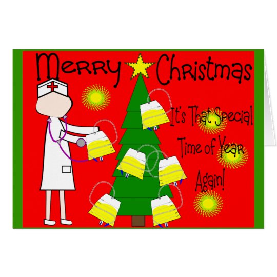 Nurse Funny and Twisted Christmas Humour Card