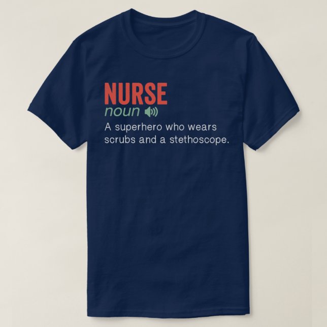 Nurse Funny Definition 1 T-Shirt (Design Front)